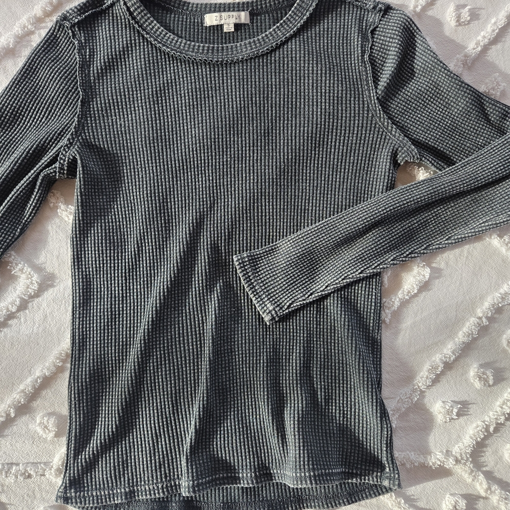 Z Supply Deep Green Long Sleeve Top